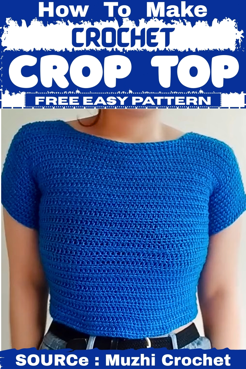 How To Make Crochet Crop Top Free EASY Pattern