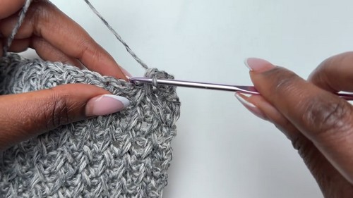 Crochet Textured Zip Up Jacket 2