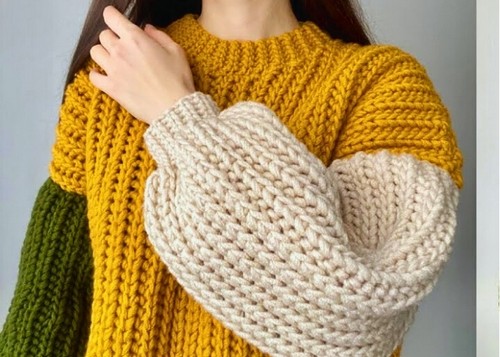 Knitted Texture Sweater 5