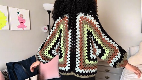CrochetModern Hexagon Cardigan Easy Pattern 3
