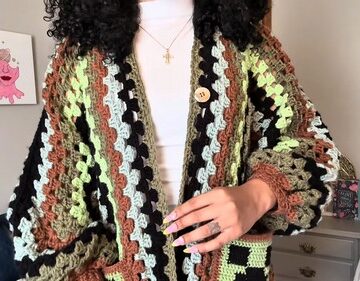 CrochetModern Hexagon Cardigan Easy Pattern 4