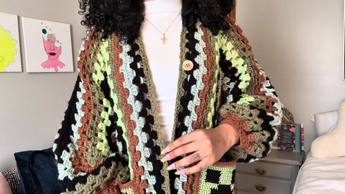 CrochetModern Hexagon Cardigan Easy Pattern 4