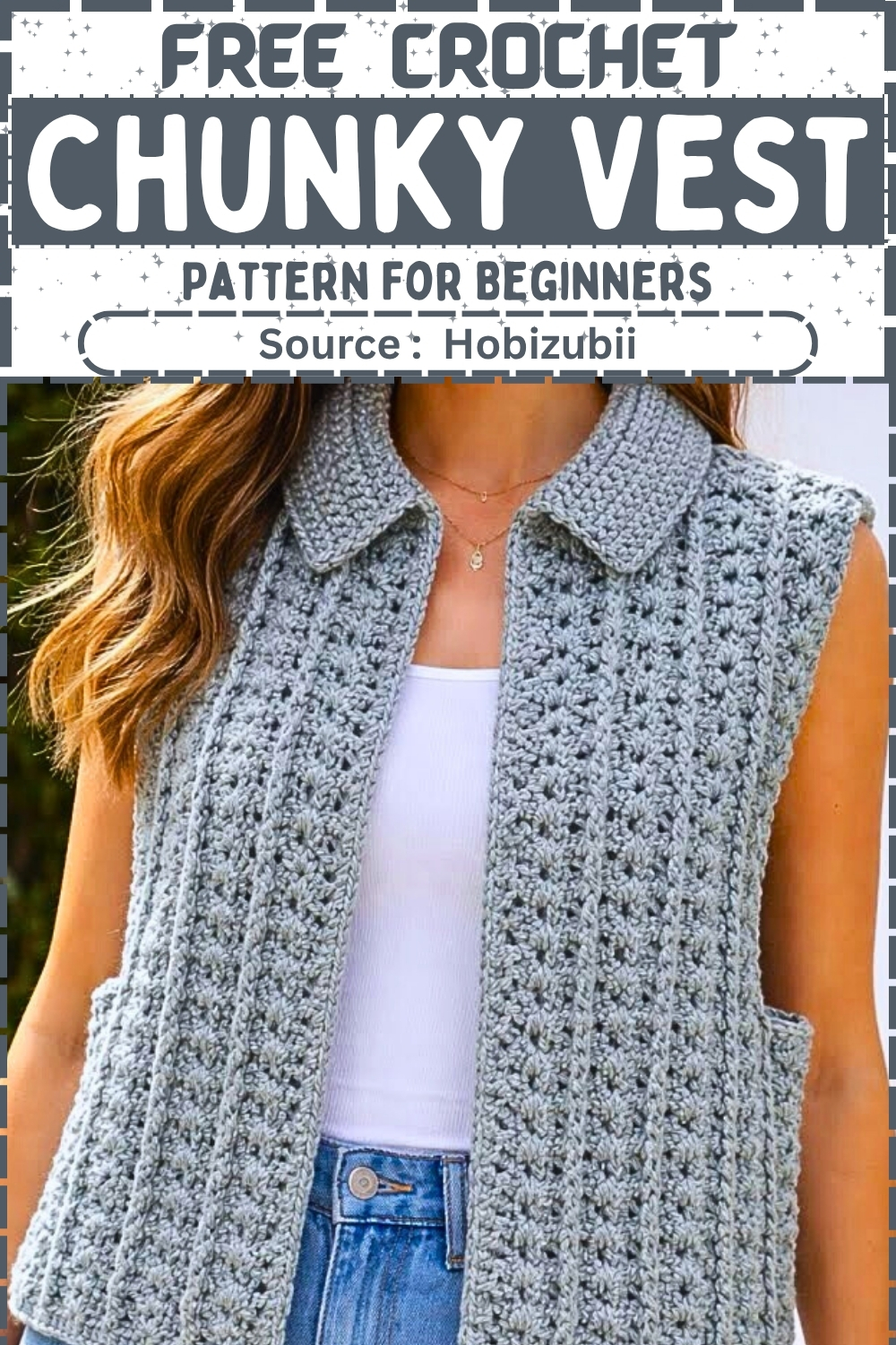 Free Crochet Chunky Vest Pattern For Beginners