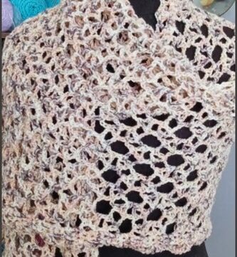How To Crochet Rectangle Shawl 4