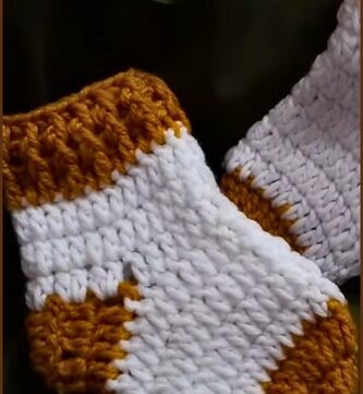 How To crochet Baby Socks For Beginners Free Easy Pattern 4