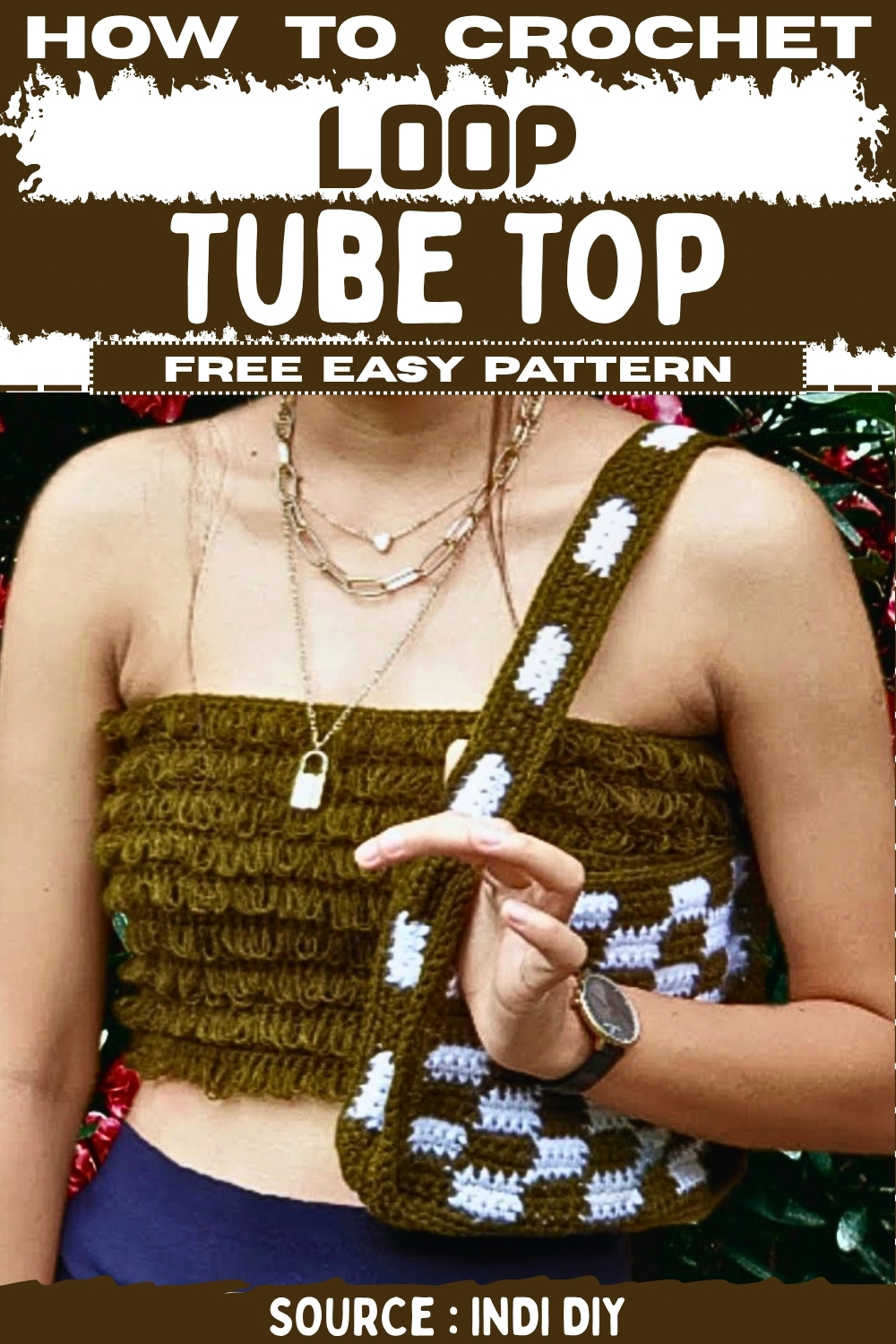 How To crochet Loop Tube Top Free EASY Pattern