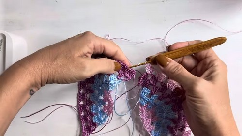How To make crochet Triangle Crop Top Free EASY Pattern 2