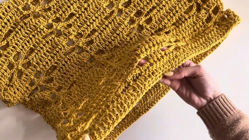 How To Crochet Shoulder Flower Blouse Free Easy Pattern 3