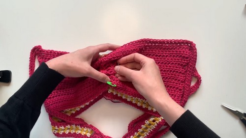 HOW TO Crochet Bralette easy free pattern 5