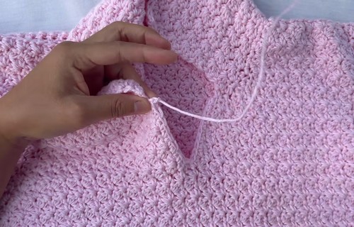 How To crochet Modern Collar Top Free EASY Pattern 3