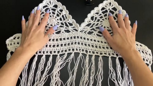 HOW TO Crochet Spiderweb Top easy free pattern 3