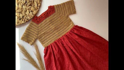 How To crochet Kids Yoke Top Free EASY Pattern 1