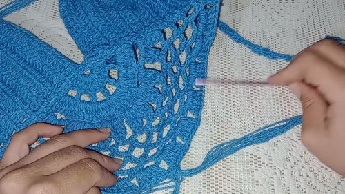 How TO Crochet Mandala Halter Top 3