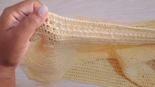 How To CROCHET Cropped Top Easy Free Pattern 5