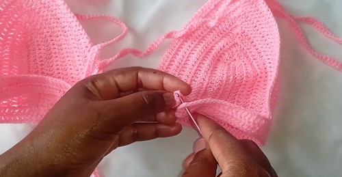 How To crochet Bikini Top Free Easy Pattern 3