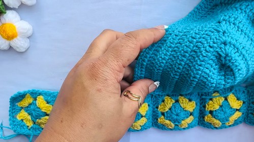 How To crochet Granny Square Bralette Top Free Easy Patterns 2