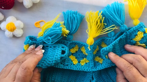 How To crochet Granny Square Bralette Top Free Easy Patterns 3