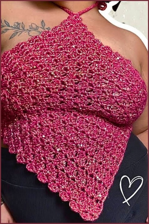 Free Crochet Halter Top Pattern For Beginners 4