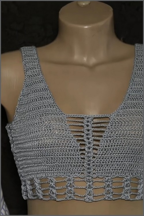 HOW TO Crochet Crop Top easy free pattern 5