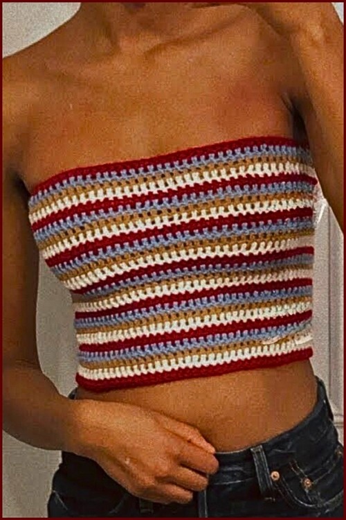 HOW TO Crochet Tube Top easy free pattern 4