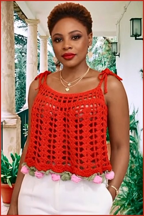 HOW TO Crochet Valentines Day Top easy free pattern 4