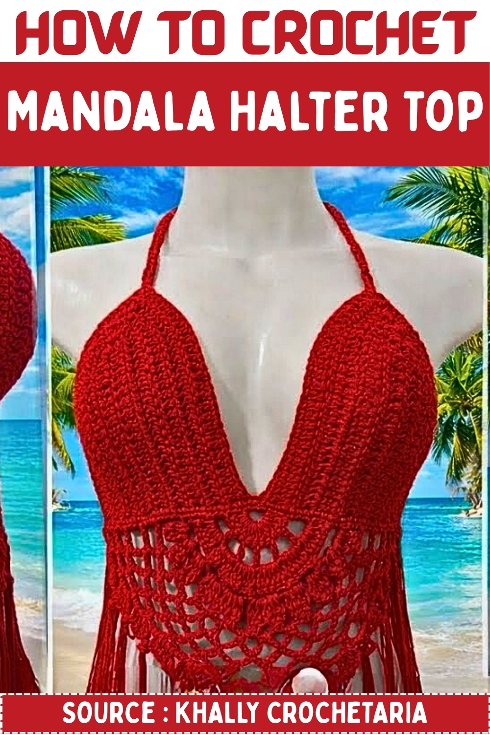 How TO Crochet Mandala Halter Top