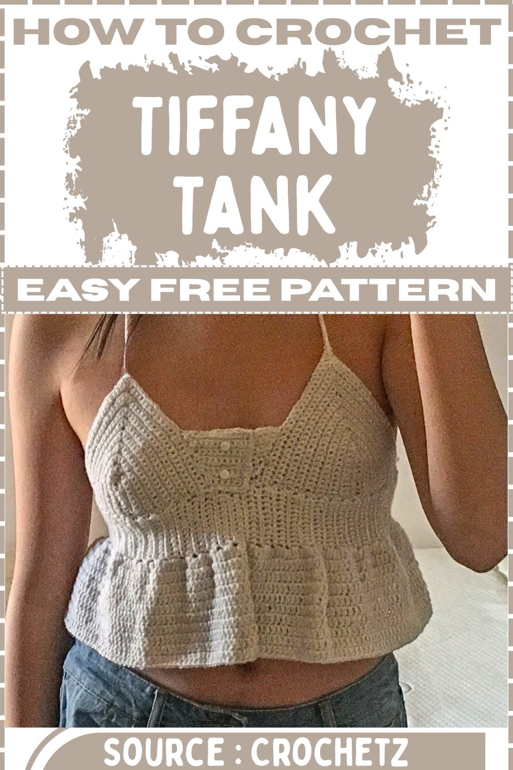 How To CROCHET Tiffany Tank Easy Free Pattern