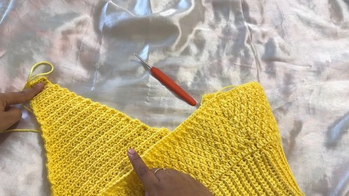 How To Crochet Ruffle Sleeve Crop Top Free Easy Pattern 2