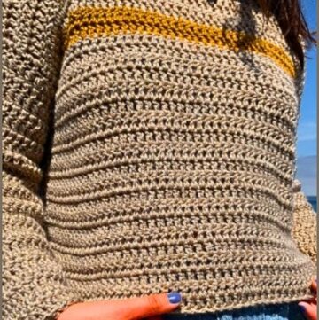 How To Crochet Casual Sweater Free EASY Pattern 4