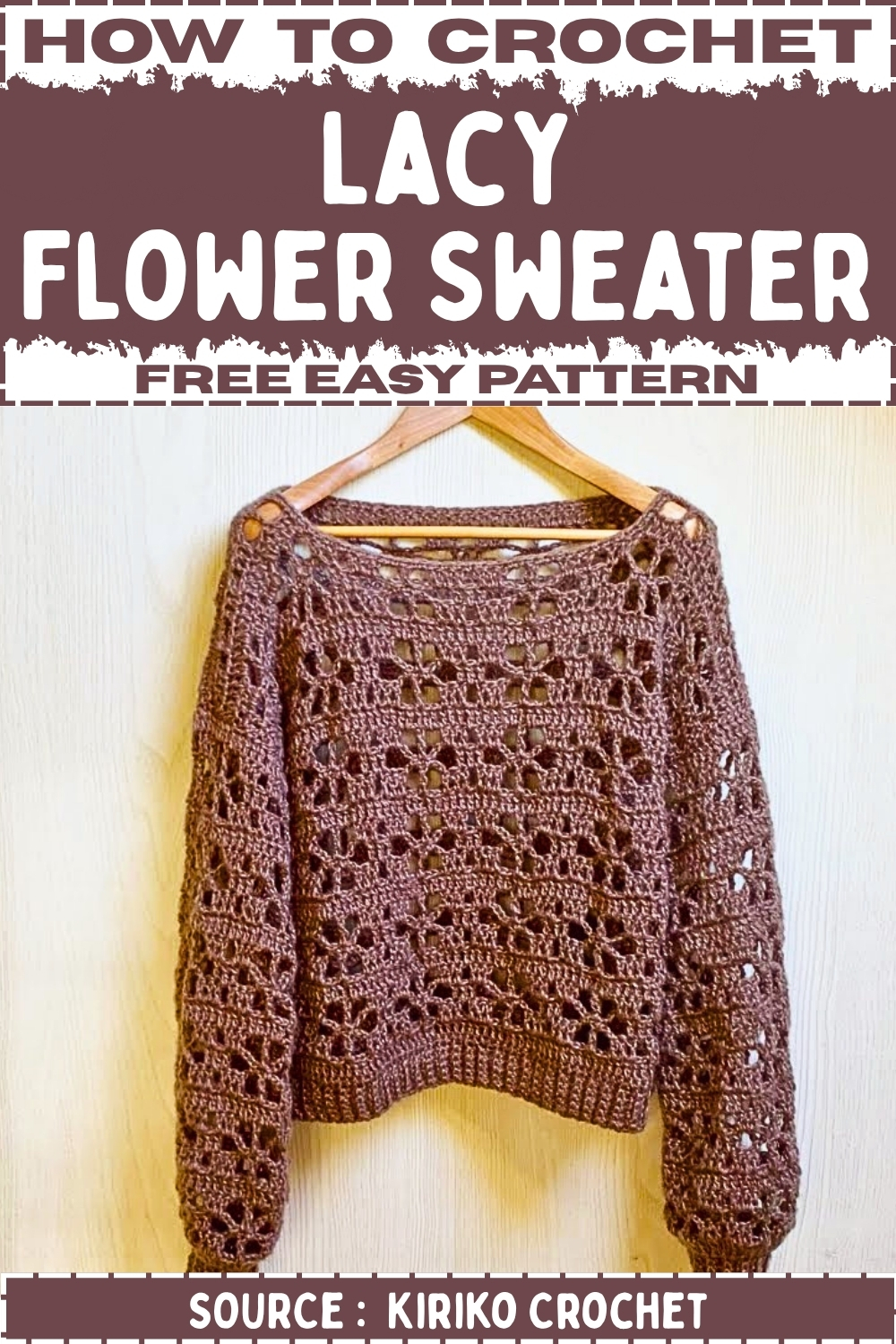 How To Crochet Lacy Flower Sweater Free Easy Pattern (1)