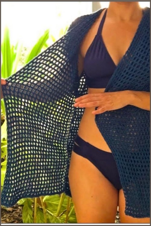 How To Crochet Tunisian Cover Up Free Easy Pattern 4