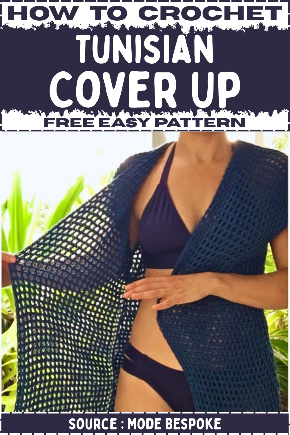 How To Crochet Tunisian Cover Up Free Easy Pattern