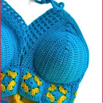 How To crochet Granny Square Bralette Top Free Easy Patterns 4