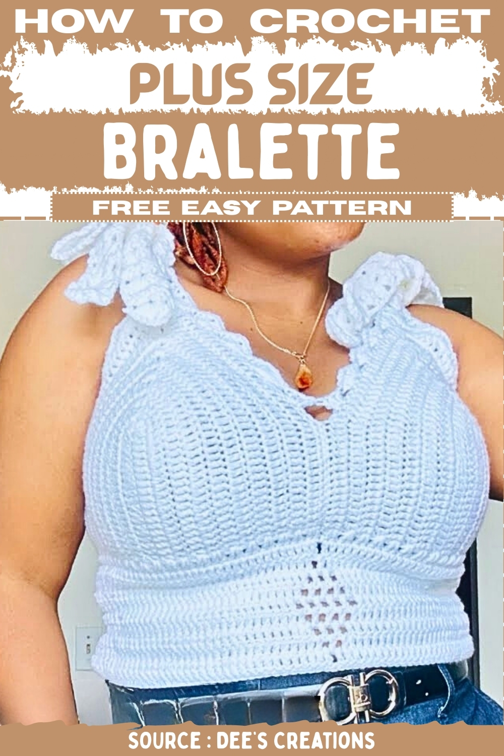 How To crochet Plus Size Bralette Free EASY Pattern