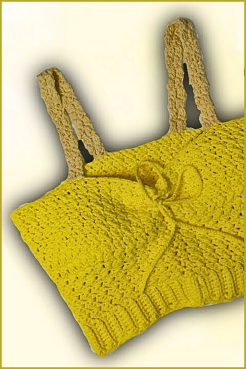 How To crochet Suzette Crop Top Free Easy Pattern 4