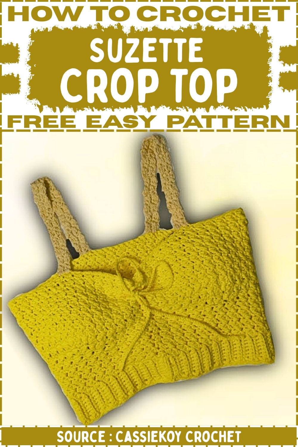How To crochet Suzette Crop Top Free Easy Pattern