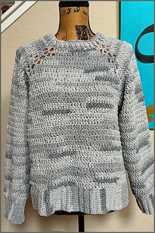 How To crochet Top Down Pullover Free Easy Patterns 5