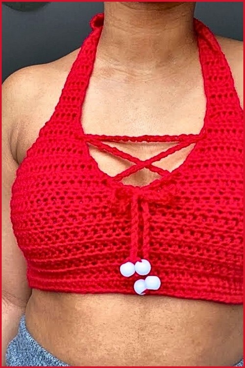 How To make Crochet Crop Top Free Easy Pattern 4