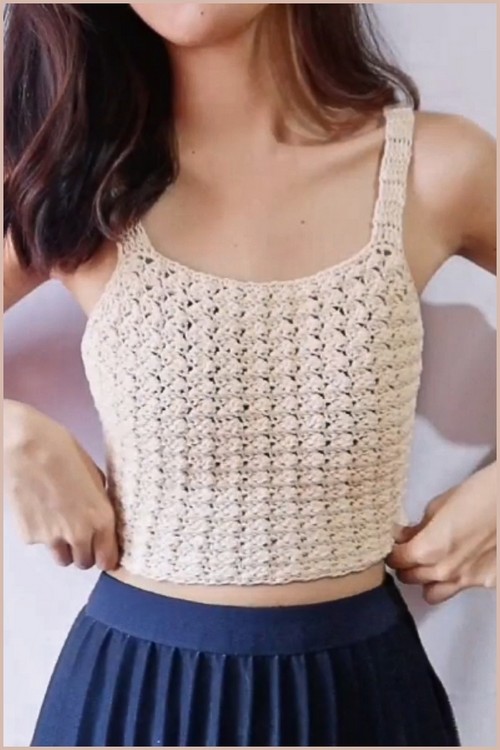 How To make Crochet Ruffle Straps Free Easy Pattern 4