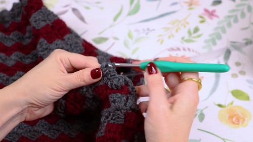 How To crochet Vest Textured Motifs Free Easy Patterns 2