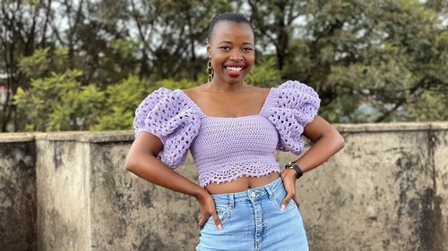 How To Crochet Puff Sleeves Bloom Top Free Easy Pattern 5