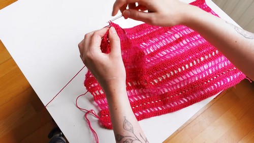 Free Crochet Mesh Long Sleeve Shrug Pattern For Beginners 2