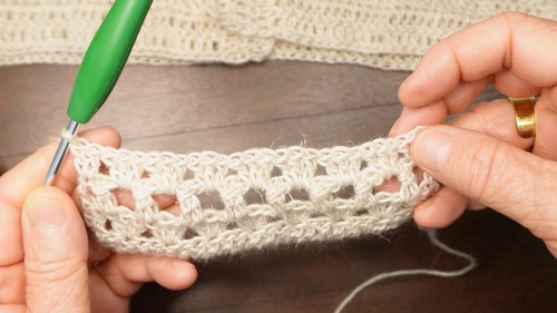 How TO Crochet Lacy Vest 2