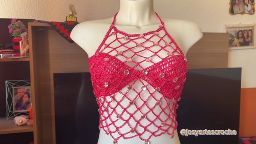 HOW TO Crochet Open Mesh Top easy free pattern 4