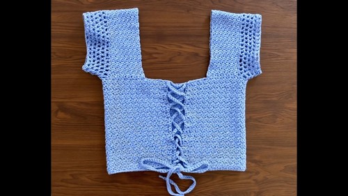 How To crochet Modern Short Sleeves Top Free Easy Patterns 4