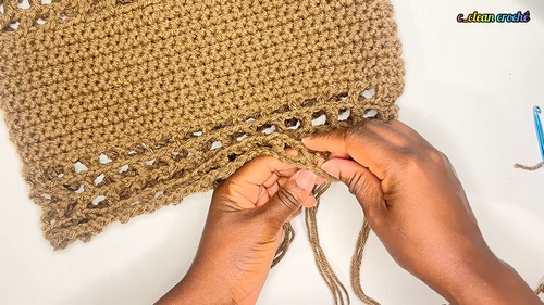 How To crochet Dramatic Long Fringe Mesh Top Free EASY Pattern 3