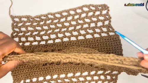 How To crochet Dramatic Long Fringe Mesh Top Free EASY Pattern 2