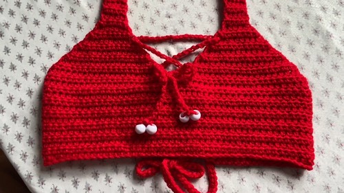 How To make Crochet Crop Top Free Easy Pattern 5
