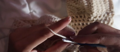 How TO Crochet Mesh Tie Top 3