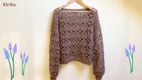 How To Crochet Lacy Flower Sweater Free Easy Pattern 4